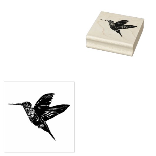 Hummingvogel Rubberstempel (Gestempeld)