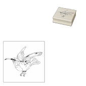 Hummingvogel Rubberstempel (Gestempeld)