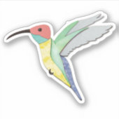 Hummingvogel Sticker (Voorkant)