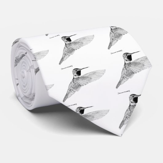 Hummingvogel Stropdas (Opgerold)