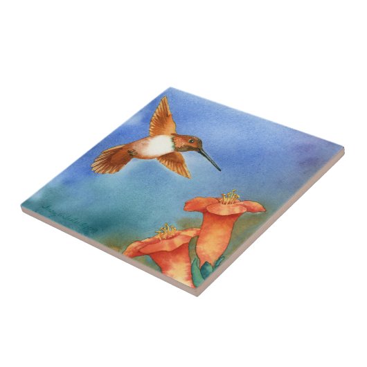 Hummingvogel Tegeltje (Zijkant)