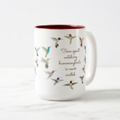 Hummingvogel Tweekleurige Koffiemok (Voorkant rechts)