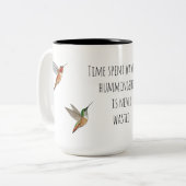 Hummingvogel Tweekleurige Koffiemok (Voorkant links)