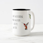 Hummingvogel Tweekleurige Koffiemok (Voorkant rechts)
