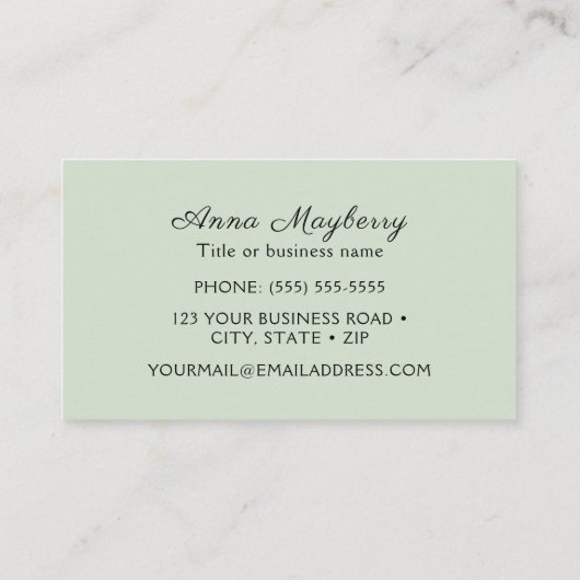 Hummingvogel Visitekaartje (Achterkant)