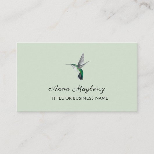 Hummingvogel Visitekaartje (Voorkant)