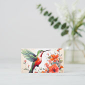 Hummingvogel Visitekaartje (Staand voorkant)