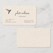 Hummingvogel Visitekaartje (Voorkant / Achterkant)