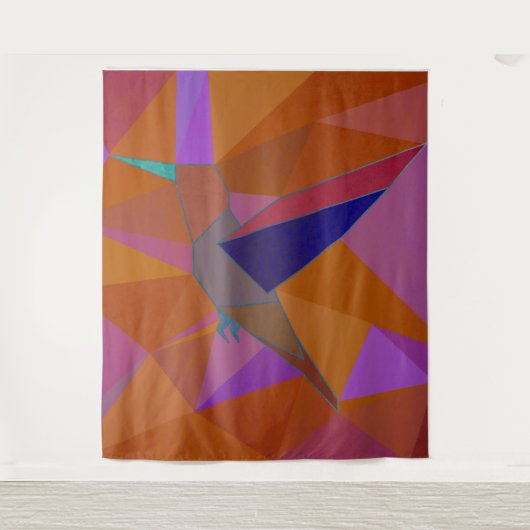 Hummingvogel Wandkleed (Voorkant)