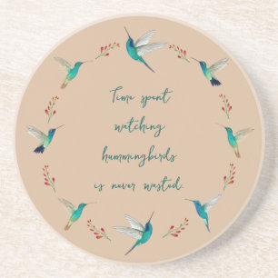 Hummingvogel Zandsteen Onderzetter