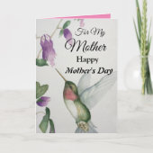  Hummingvogelkaartje voor moeder Kaart (Voorkant)