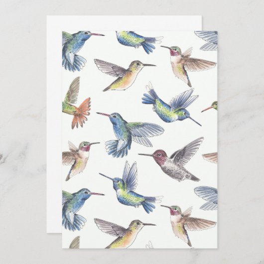 Hummingvogels (Voorkant / Achterkant)