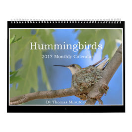 Hummingvogels 2017 Maandelijks Agenda van Tom Minu Kalender