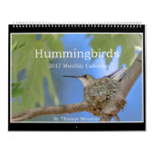 Hummingvogels 2017 Maandelijks Agenda van Tom Minu Kalender (Hoes)