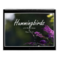 Hummingvogels 2018 Maandelijks Agenda van Tom Minu