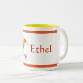 Hummingvogels Aangepaste koffie-Mok Tweekleurige Koffiemok (Voorkant rechts)