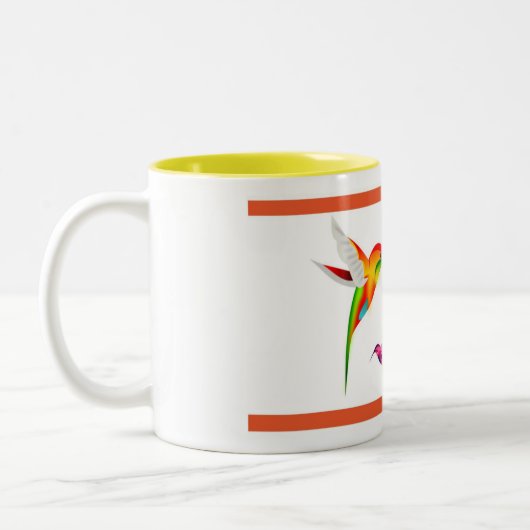 Hummingvogels Aangepaste koffie-Mok Tweekleurige Koffiemok (Links)