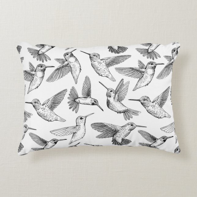 Hummingvogels Accent Kussen (Voorkant)