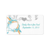  Hummingvogels Aqua- en Koraallabels Etiket (Voorkant)