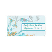  Hummingvogels Aqua- en Koraallabels Etiket (Voorkant)