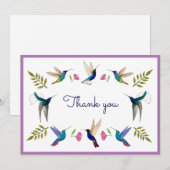 Hummingvogels Bedankkaart (Voorkant / Achterkant)