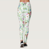 Hummingvogels - Botanische flora Leggings (Achterkant)
