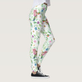 Hummingvogels - Botanische flora Leggings (Rechts)