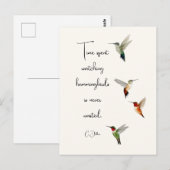 Hummingvogels Briefkaart (Voorkant / Achterkant)