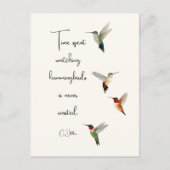 Hummingvogels Briefkaart (Voorkant)
