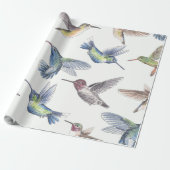 Hummingvogels Cadeaupapier (Uitgerold)