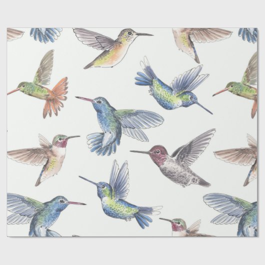 Hummingvogels Cadeaupapier (Vlak)