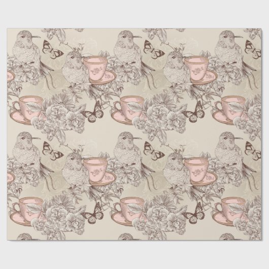 Hummingvogels Cadeaupapier (Vlak)