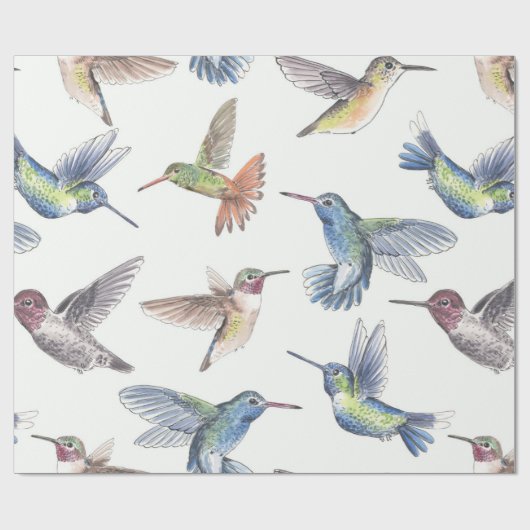 Hummingvogels Cadeaupapier (Vlak)