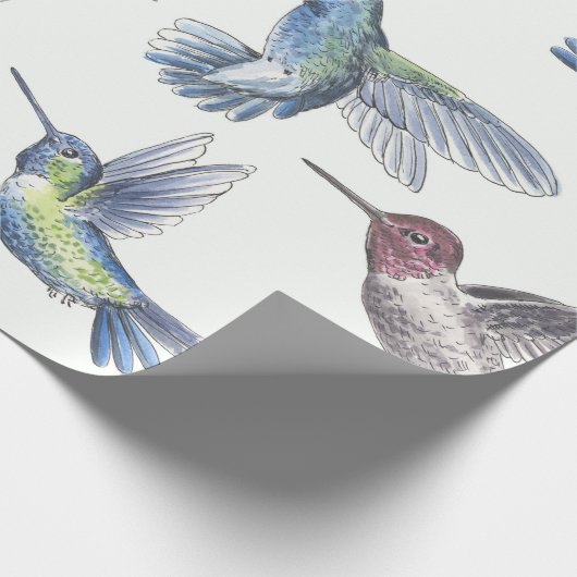 Hummingvogels Cadeaupapier (Hoek)