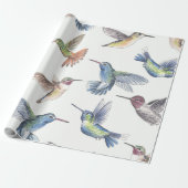 Hummingvogels Cadeaupapier (Uitgerold)