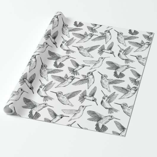 Hummingvogels Cadeaupapier (Uitgerold)