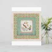  Hummingvogels Chinoiserie Asian Floral Leaf (Staand voorkant)