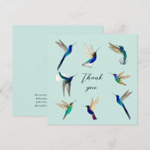 Hummingvogels dank je kaart (Voorkant / Achterkant)