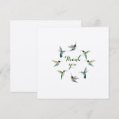 Hummingvogels Dank je wel Bedankkaart (Voorkant / Achterkant)