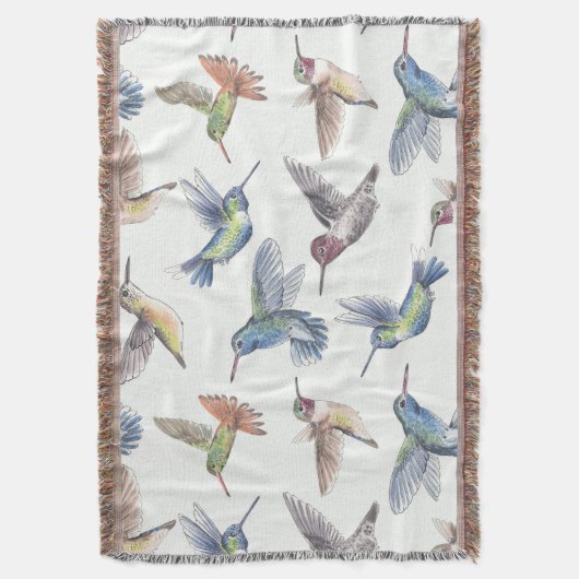 Hummingvogels Deken (Voorkant Verticaal)