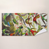  Hummingvogels door Ernst Haeckel Badhanddoek (Badhanddoek)