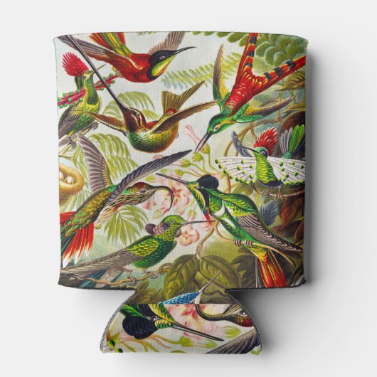 Hummingvogels door Ernst Haeckel Blikjeskoeler (Achterkant)