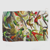  Hummingvogels door Ernst Haeckel Golfhanddoek (Horizontaal)