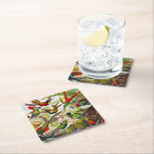 Hummingvogels door Ernst Haeckel Kartonnen Onderzetters (Insitu)