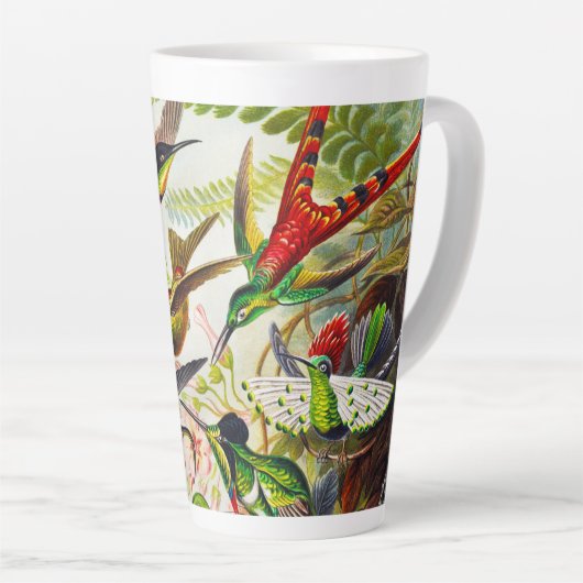  Hummingvogels door Ernst Haeckel Latte Mok (Rechterhoek)