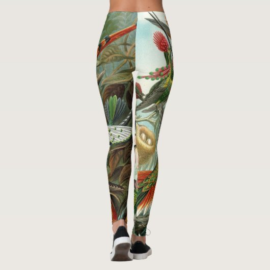 Hummingvogels door Ernst Haeckel Leggings (Achterkant)