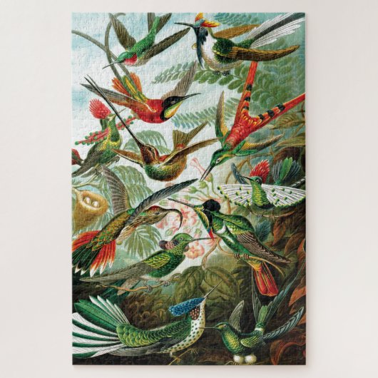 Hummingvogels door Ernst Haeckel Legpuzzel (Verticaal)