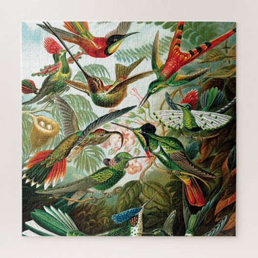 Hummingvogels door Ernst Haeckel Legpuzzel (Verticaal)