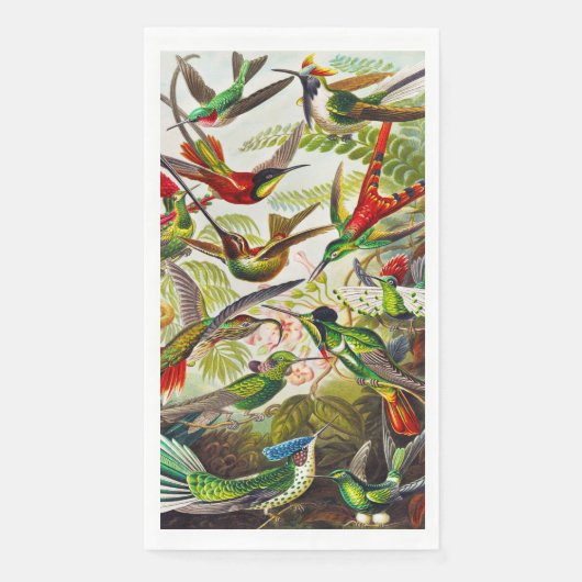  Hummingvogels door Ernst Haeckel Servet (Voorkant)