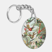 Hummingvogels door Ernst Haeckel Sleutelhanger (Voorkant Links)